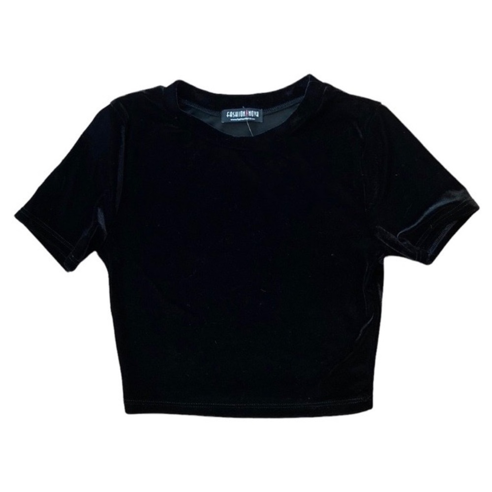Fashion Nova Velvet Crop Top